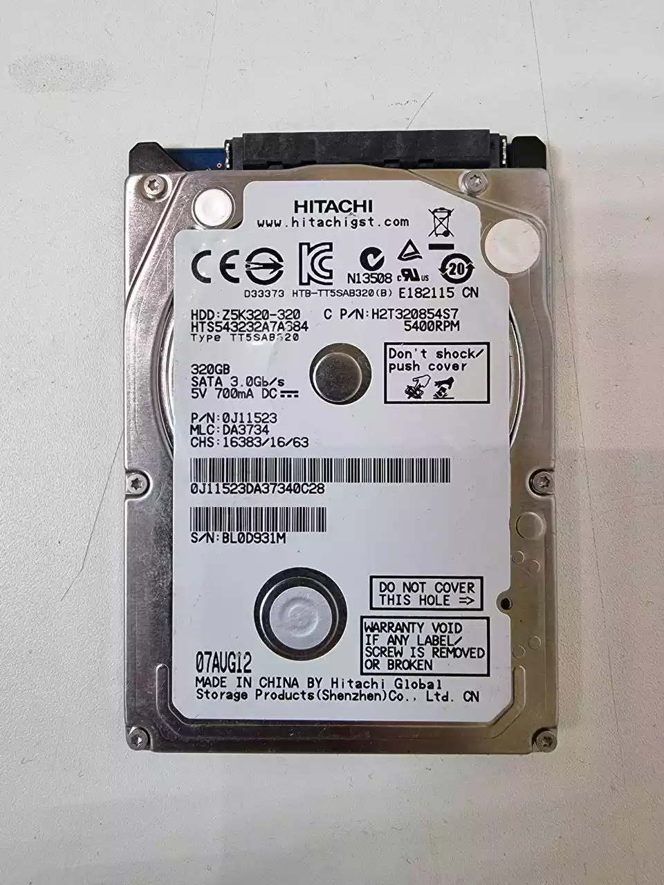 320Gb Hitachi 320Gb Hitachi