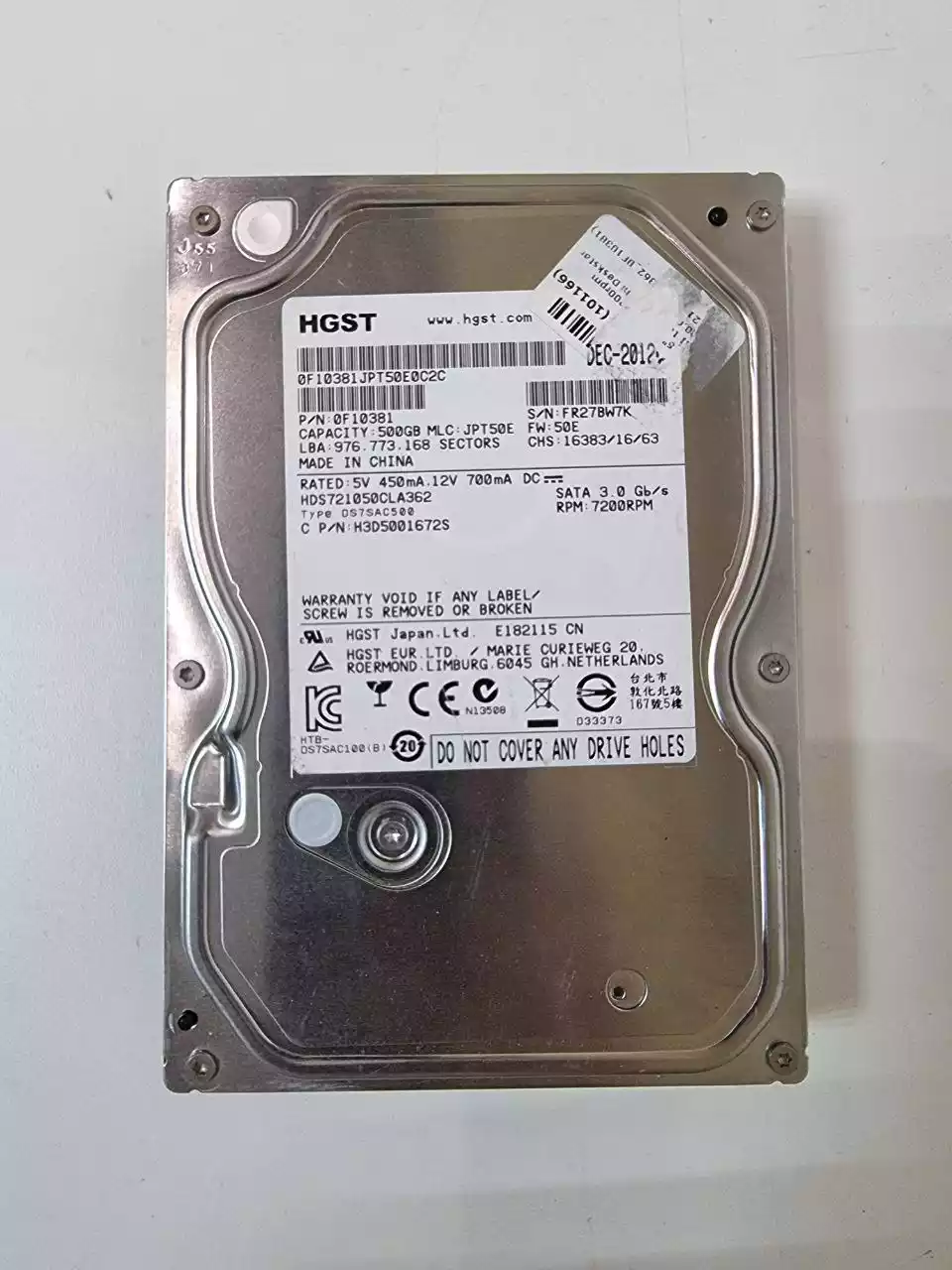 500Gb Hitachi 500Gb Hitachi