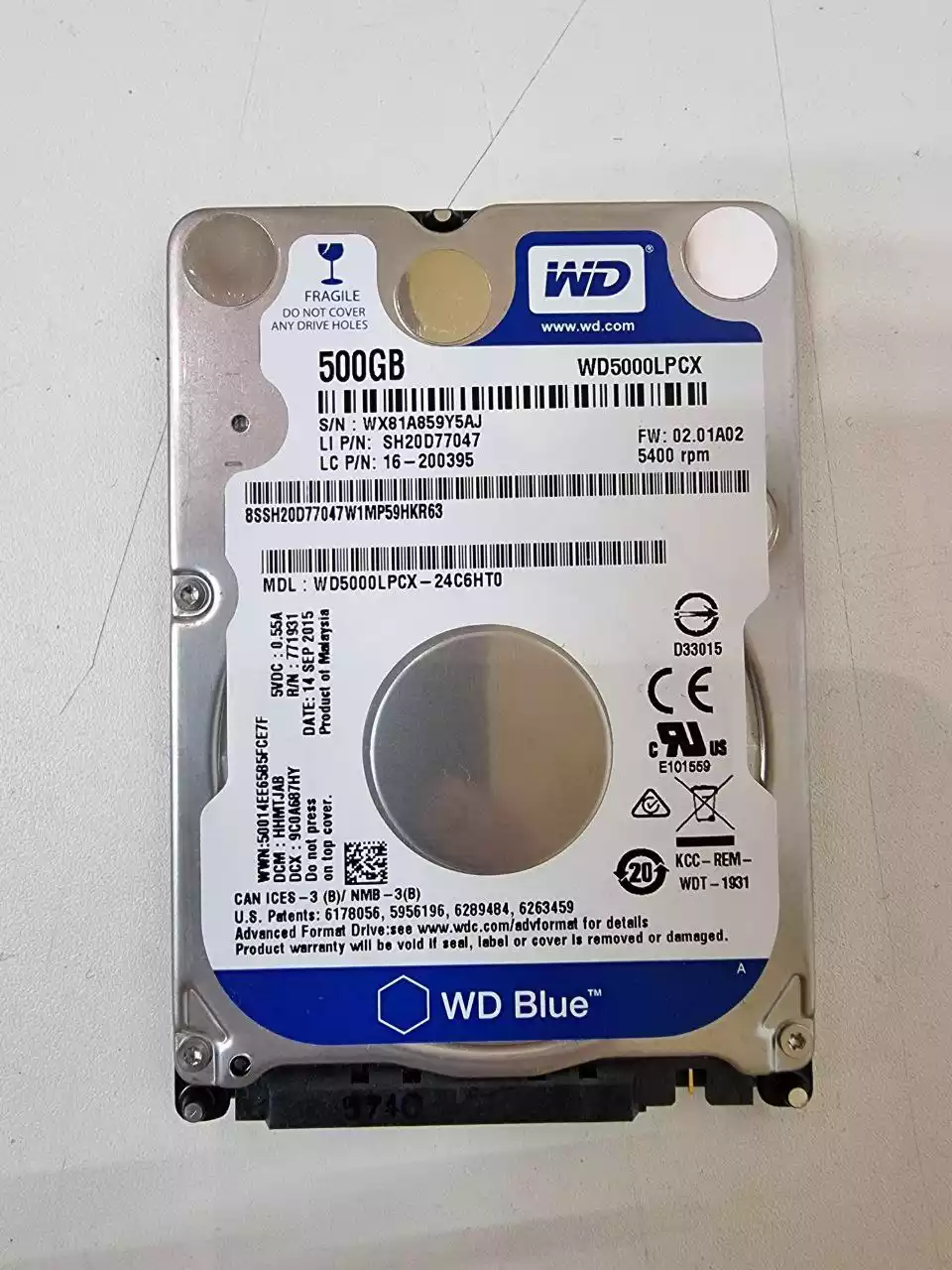 500Gb WD Blue 500Gb WD Blue