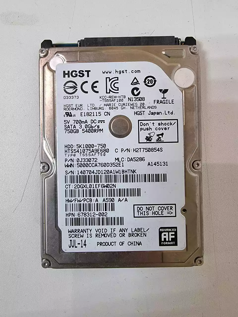 750Gb Hitachi 750Gb Hitachi